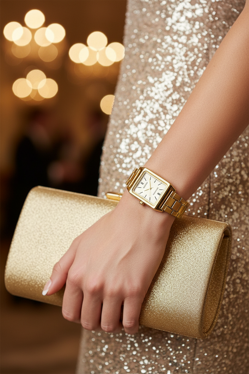 Casio LTP-V007G-9EUDF en muñeca en gala formal nocturna