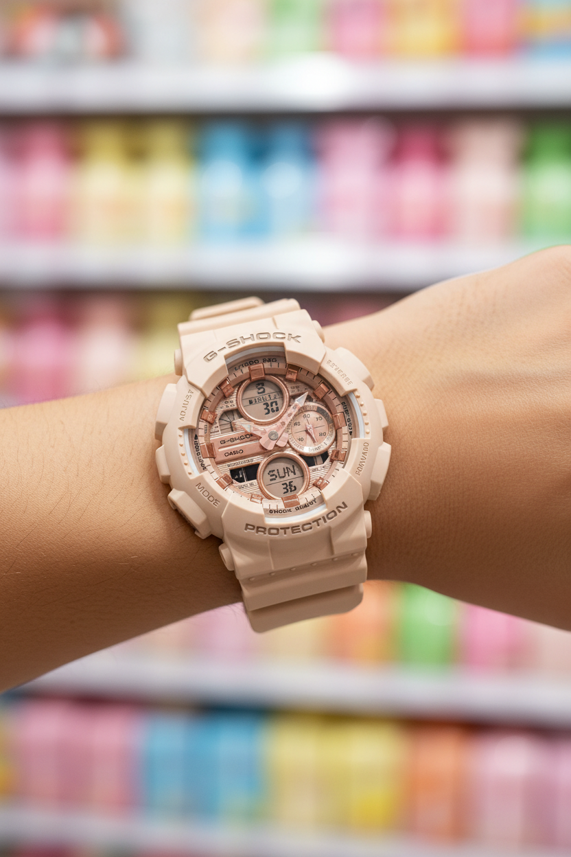 RELOJ CASIO G-SHOCK GMA-S140PG-4ADR - ROSADO