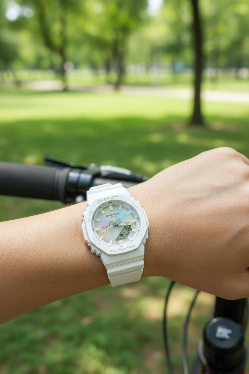 RELOJ PARA MUJER CASIO G-SHOCK GMA-P2100PC-7ADR - BLANCO