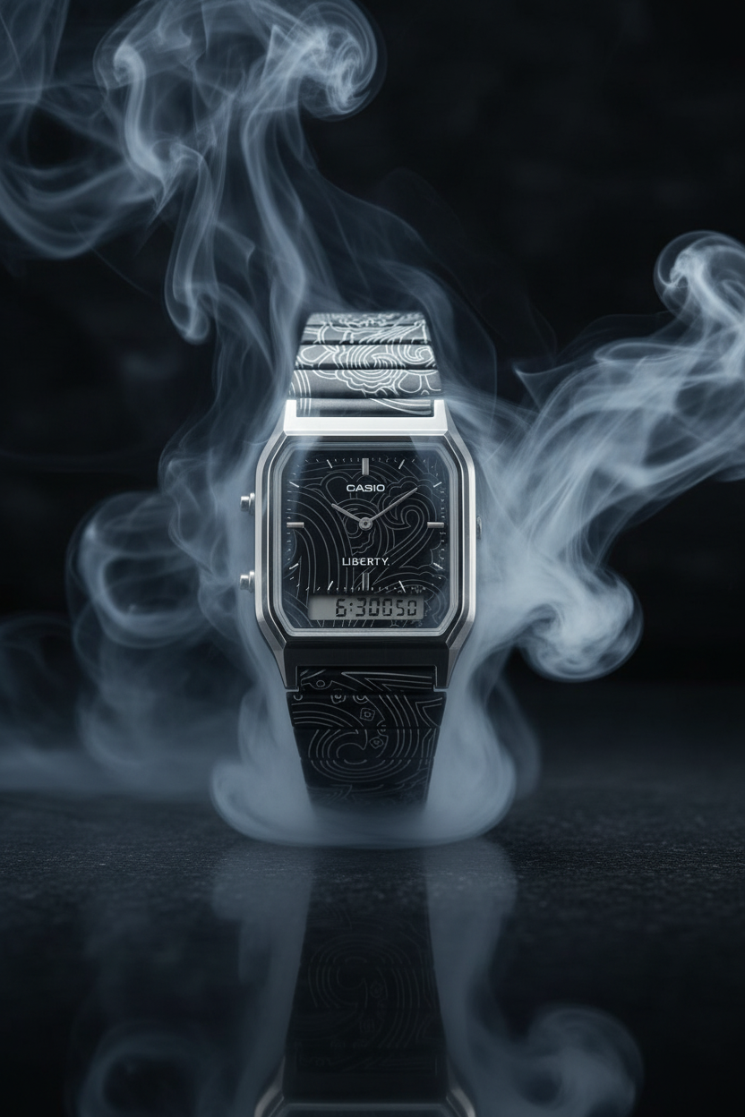 RELOJ CASIO VINTAGE AQ-230EBLT-1ADR - NEGRO