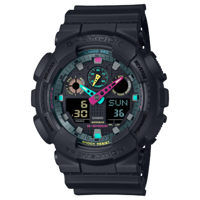 RELOJ ANÁLOGO DIGITAL PARA HOMBRE CASIO G-SHOCK GA-100MF-1ADR - NEGRO