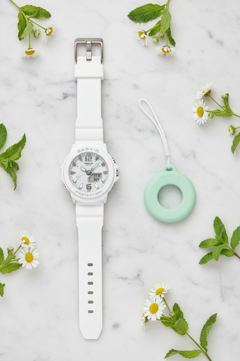 RELOJ PARA MUJER CASIO BABY-G BGA-15K-7ADR - BLANCO