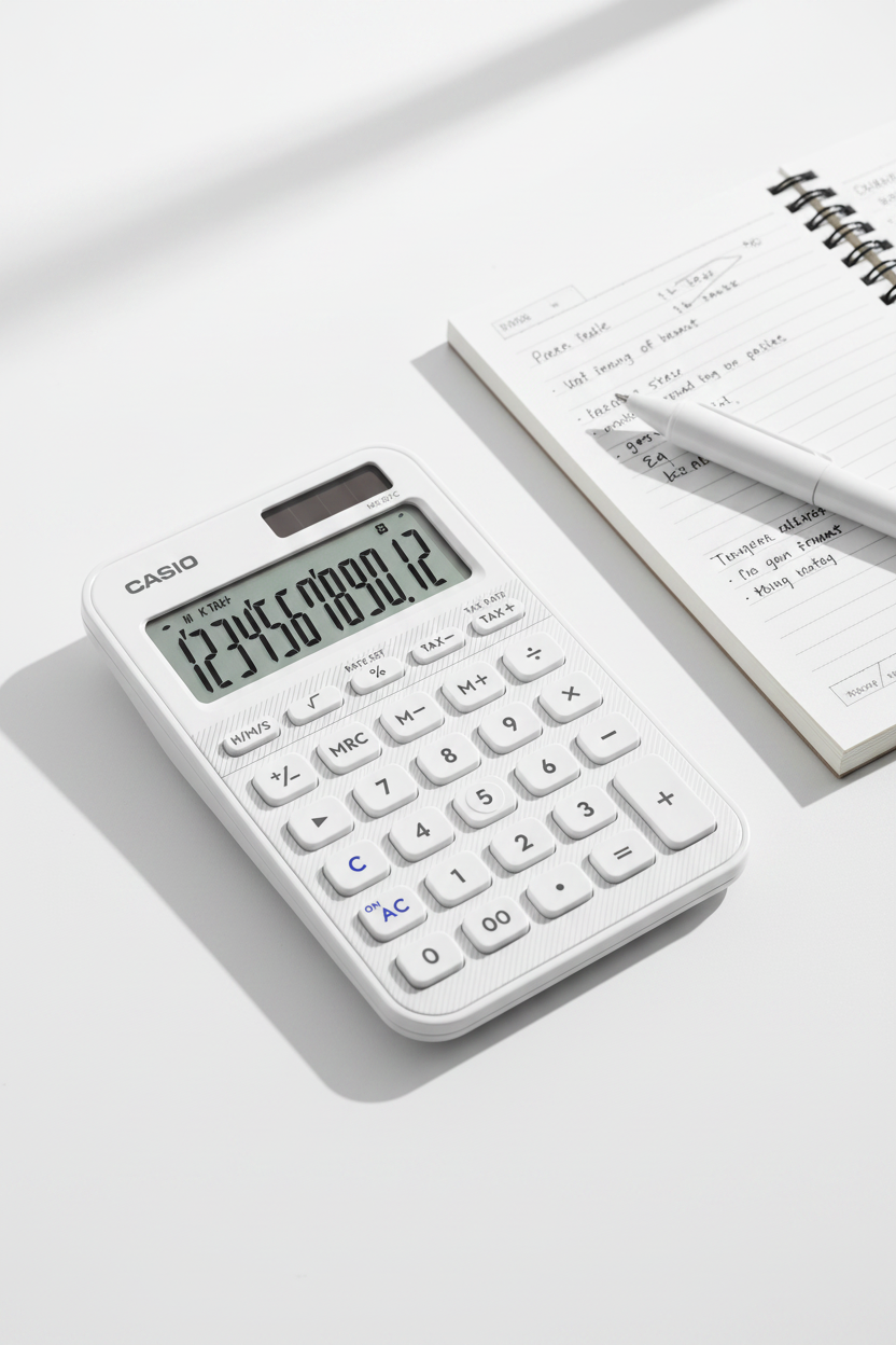 CALCULADORA CASIO - MI ESTILO MS-20YC-WE-W-DP
