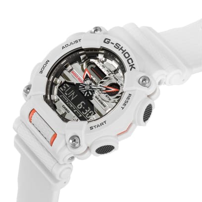 RELOJ ANÁLOGO DIGITAL PARA HOMBRE CASIO G-SHOCK GA-900AS-7ADR - BLANCO