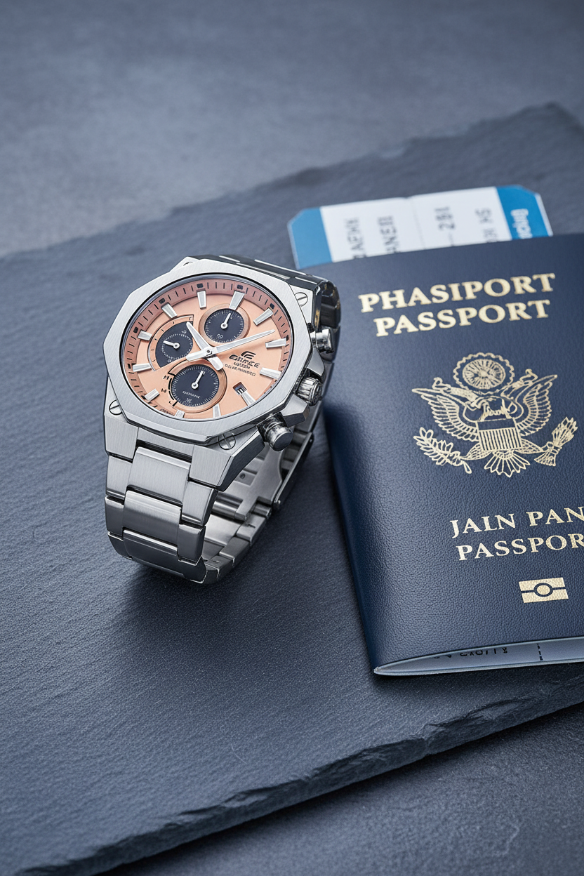 EFS-S570D-5AUDF RELOJ PARA HOMBRE CASIO EDIFICE - PLATEADO