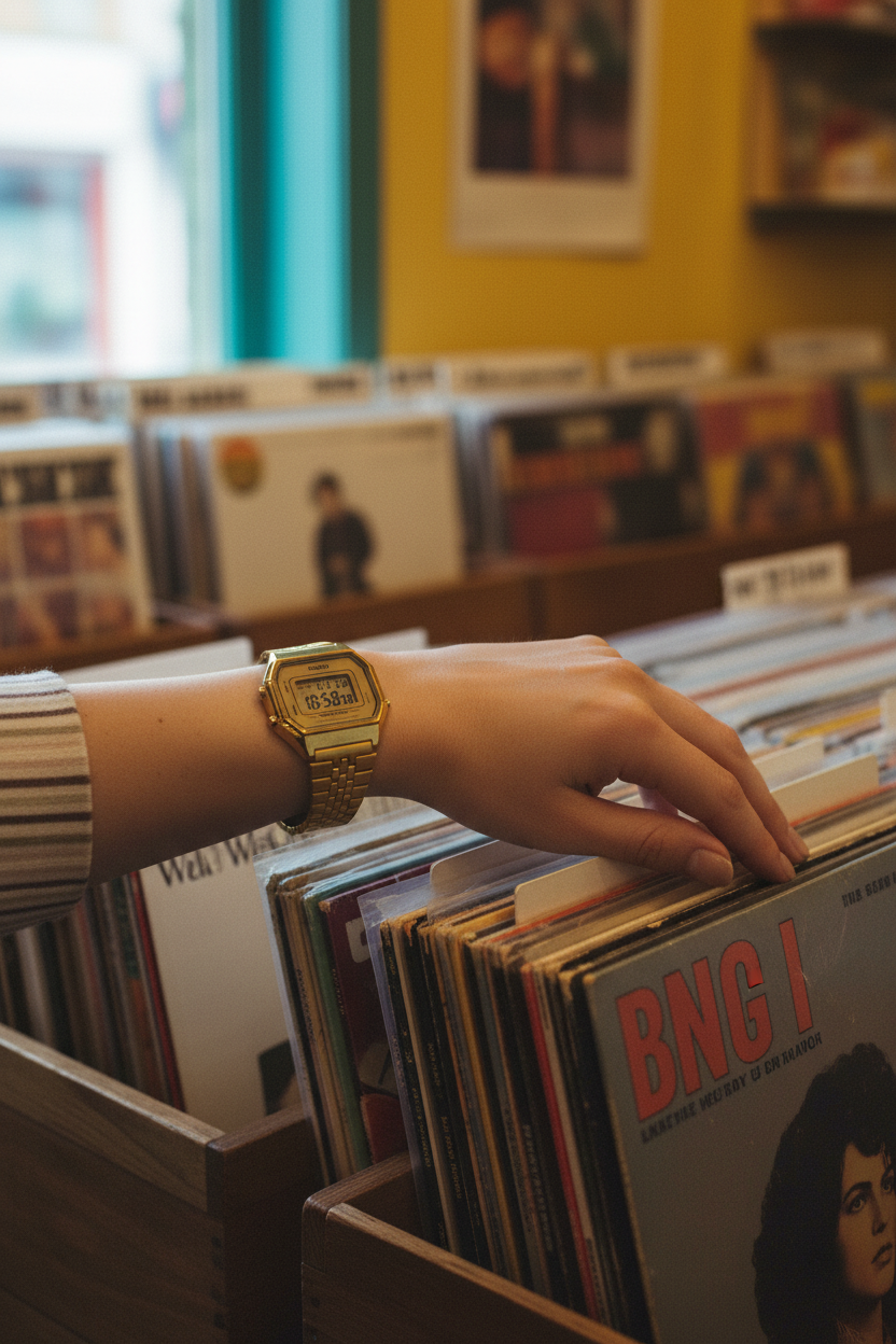 Casio LA680WGA-9DF lifestyle - tienda vinilos retro