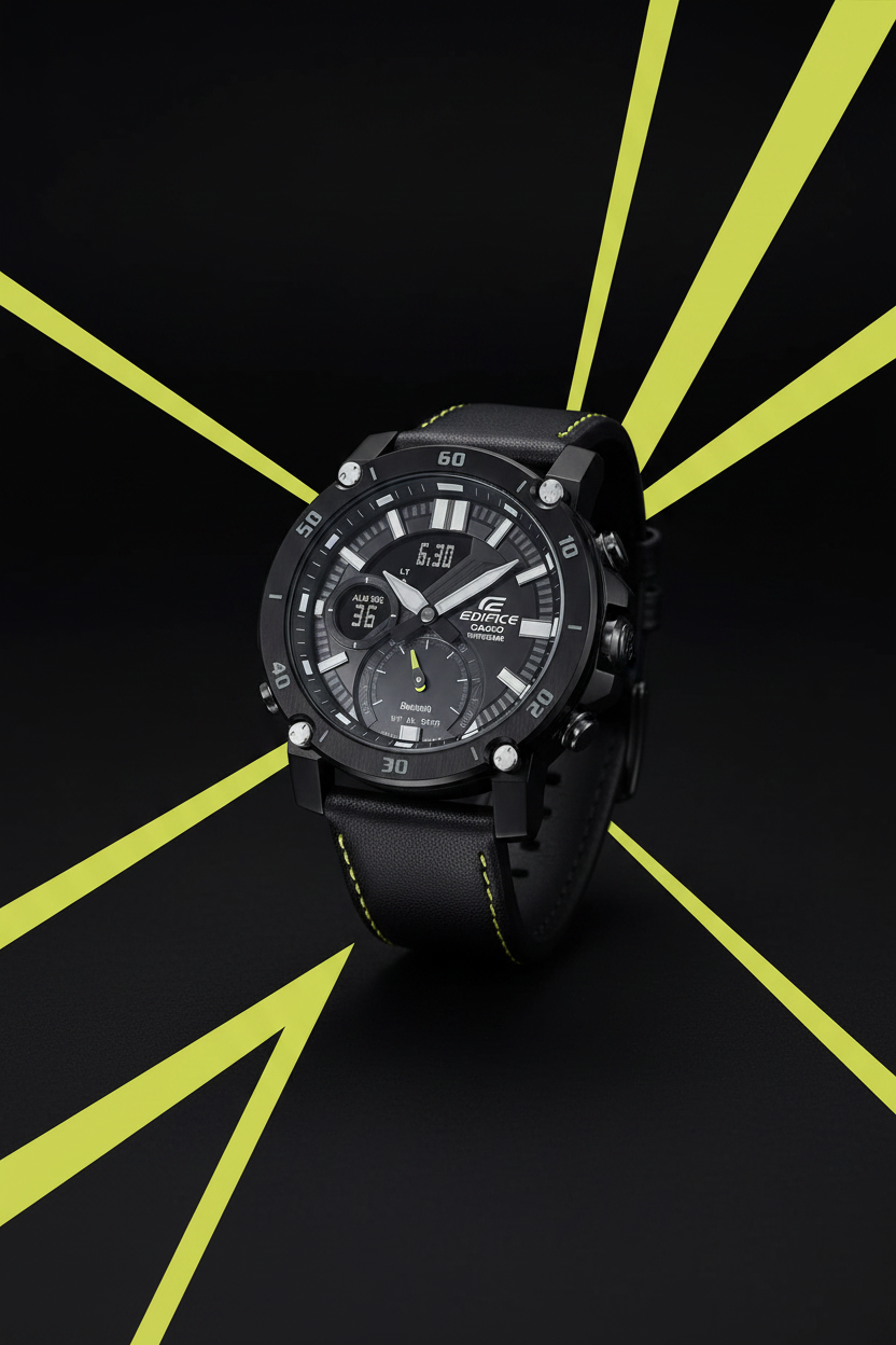 RELOJ PARA HOMBRE CASIO EDIFICE ECB-20CL-1ADF -NEGRO