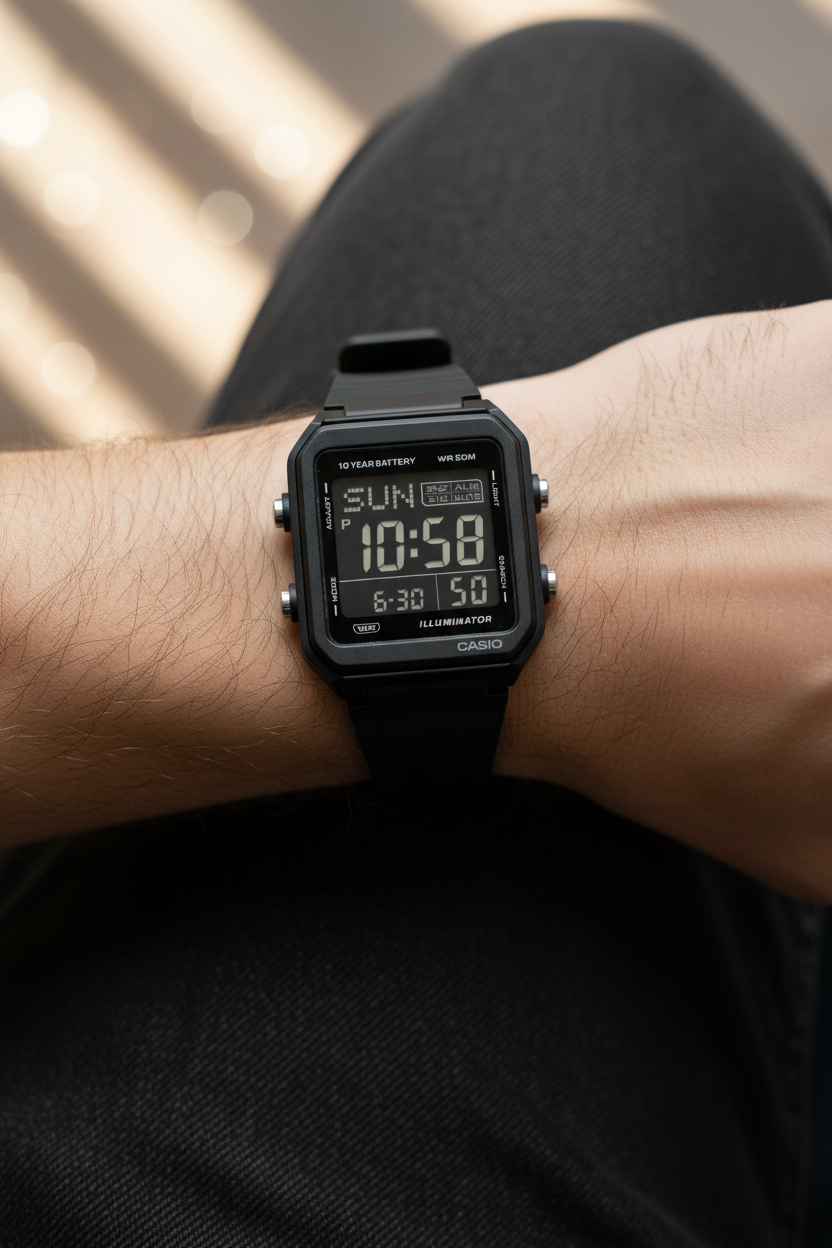 RELOJ CASIO W-221H-1BVDF - NEGRO