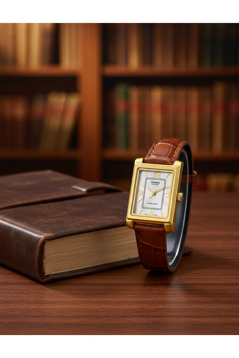 LTP-1234GLL-7ADF RELOJ PARA MUJER CASIO - CAFÉ