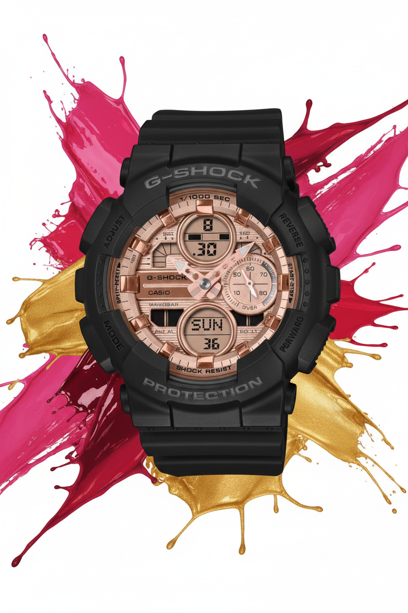 RELOJ CASIO G-SHOCK GMA-S140PG-1ADR - NEGRO