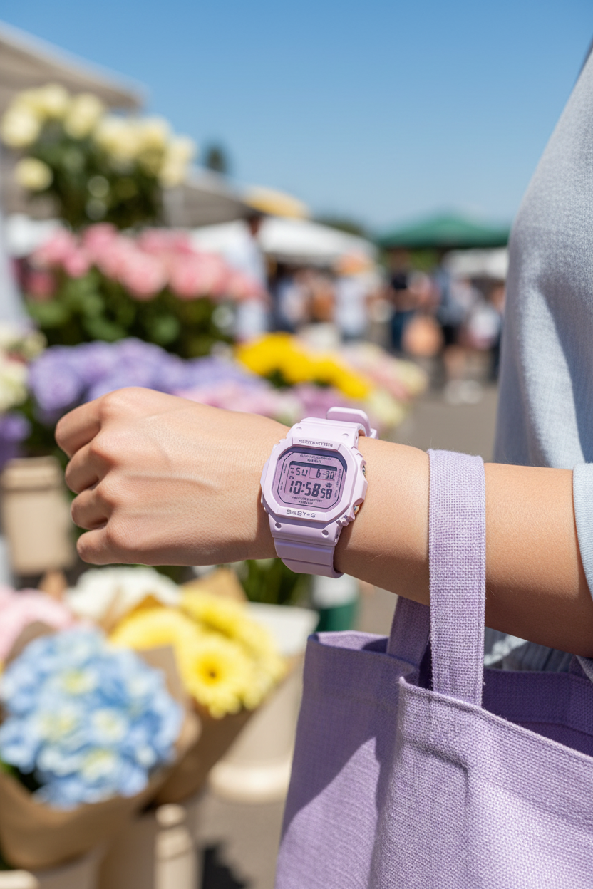 RELOJ PARA MUJER CASIO BABY-G BGD-565SC-4BDR - MORADO