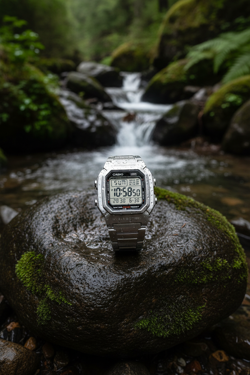 W-800HD-1AVDF RELOJ PARA HOMBRE CASIO - PLATEADO