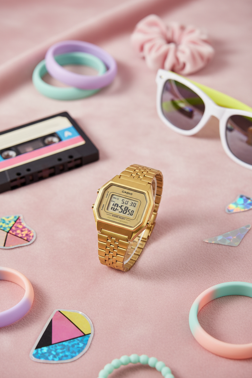 Casio LA680WGA-9DF - terciopelo retro 80s