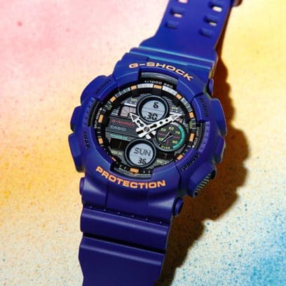 RELOJ ANÁLOGO DIGITAL PARA HOMBRE CASIO G-SHOCK GA-140-6ADR - MORADO