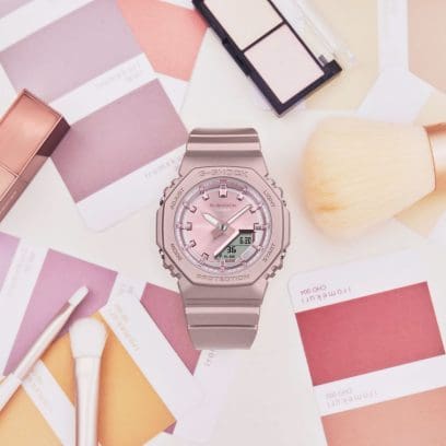 RELOJ ANÁLOGO DIGITAL PARA MUJER CASIO G-SHOCK GMA-P2100ST-4ADR - ROSADO