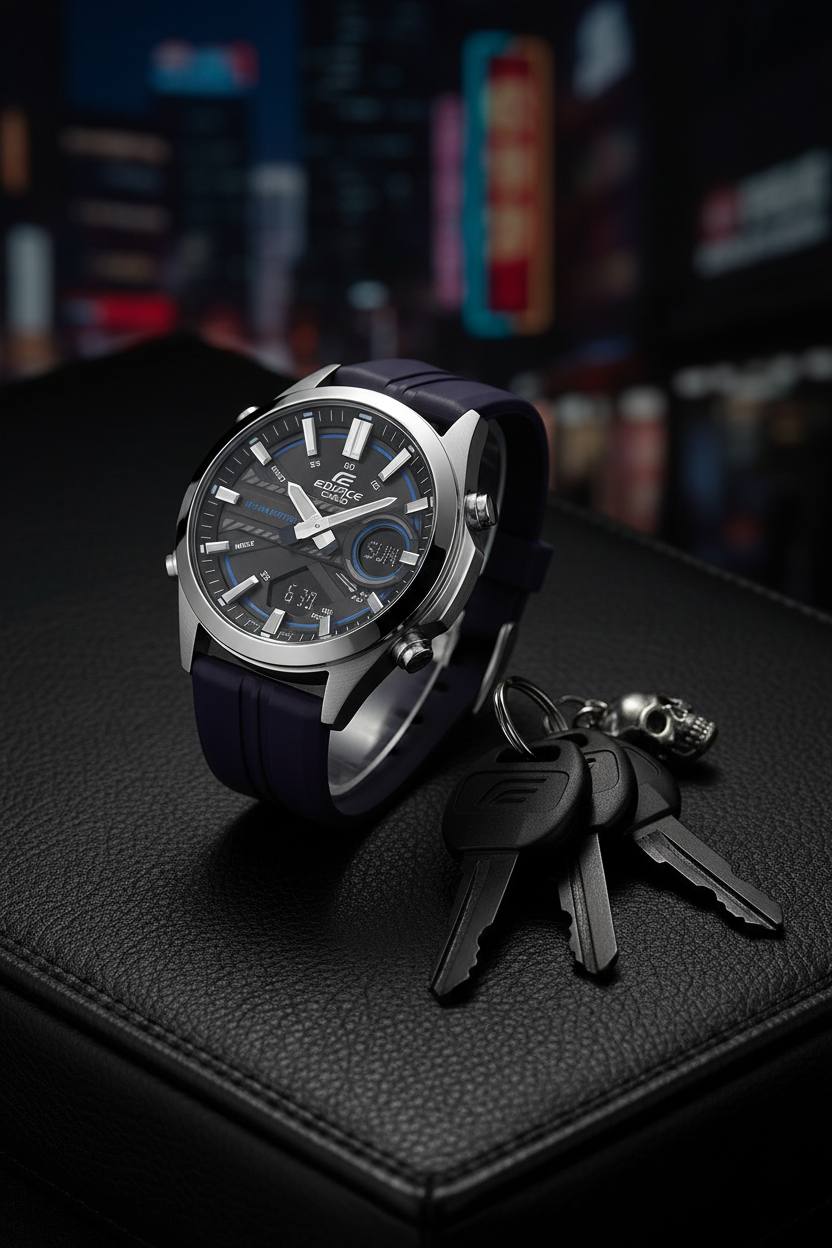 EFV-C120P-1A2DF RELOJ PARA HOMBRE CASIO EDIFICE - NEGRO