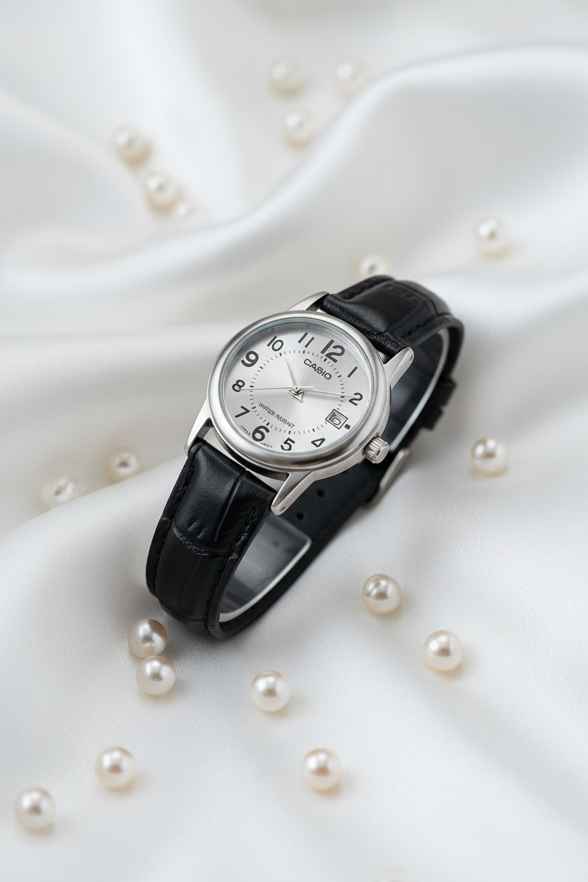 Casio LTP-V002L-7BUDF - seda con perlas