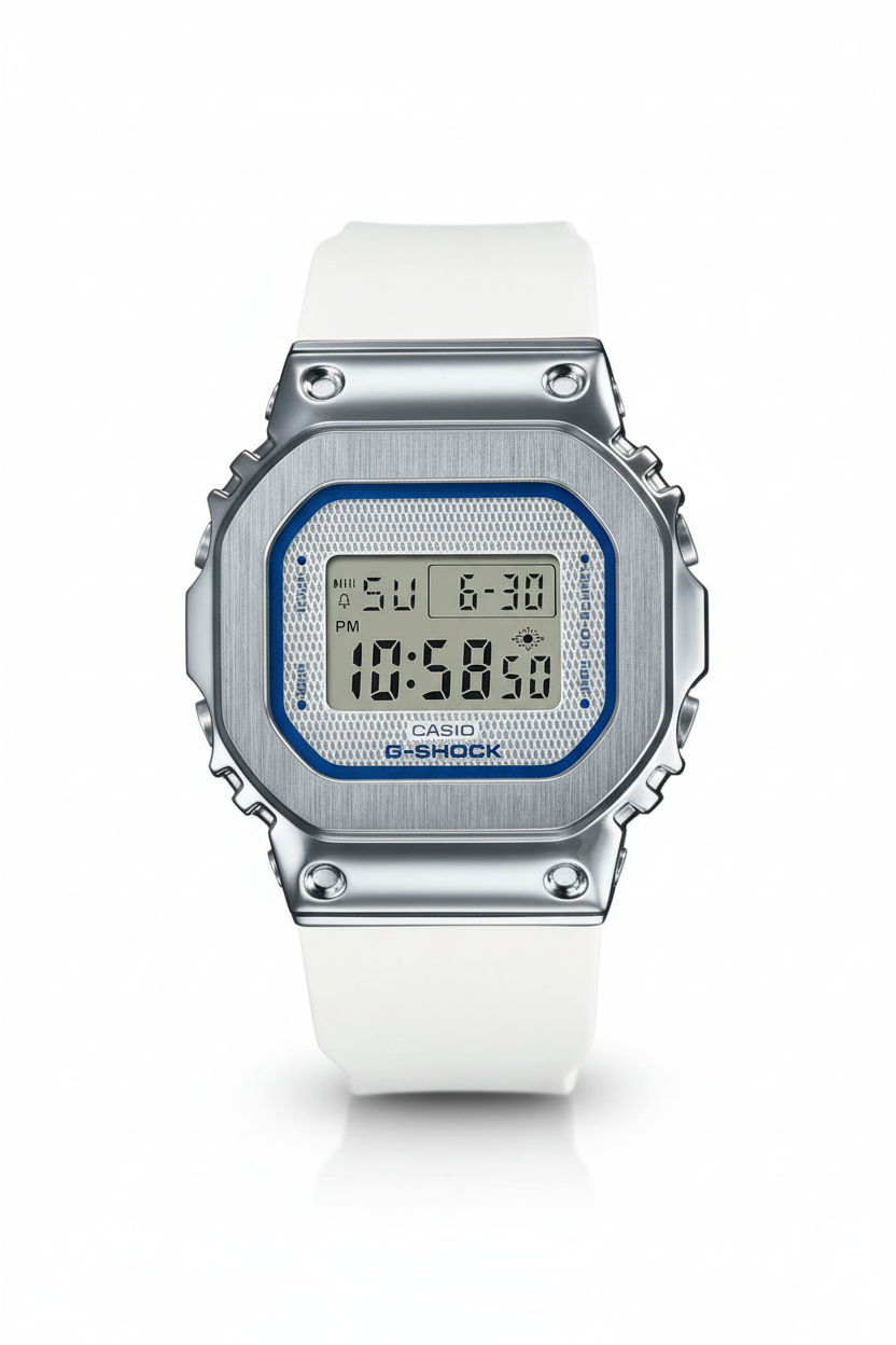 Casio G-Shock GM-S5600LC-7DR - fondo blanco limpio