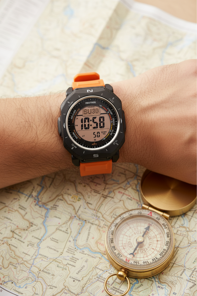 RELOJ PARA HOMBRE CASIO PROTREK PRG-69-4DR -NARANJA