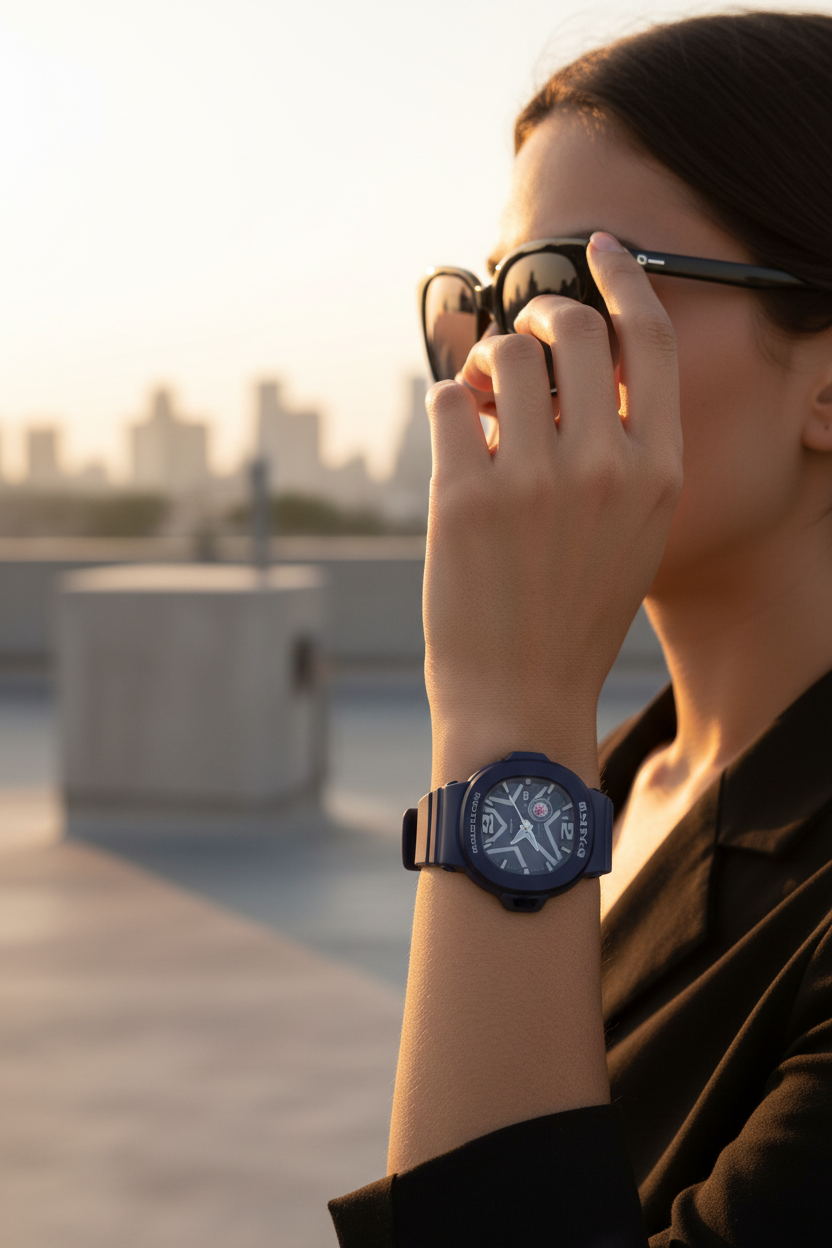 RELOJ PARA MUJER CASIO BABY-G BGA-10D-2A1DR - AZUL
