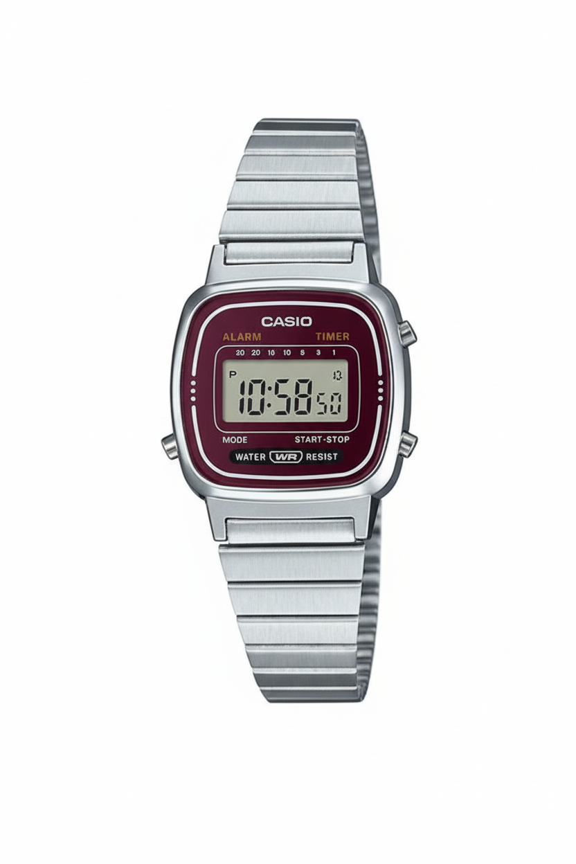Casio LA670WA-4DF - fondo blanco limpio