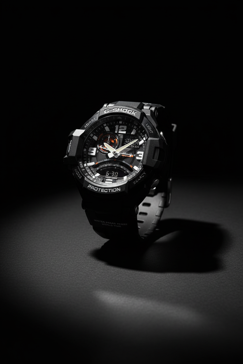 Casio G-Shock GA-1000-1ADR - negro minimalista