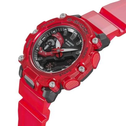 RELOJ ANÁLOGO DIGITAL PARA HOMBRE CASIO G-SHOCK GA-2200SKL-4ADR - ROJO