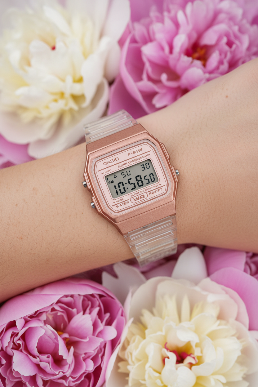 RELOJ CASIO F-91WS-7A3DF - BLANCO