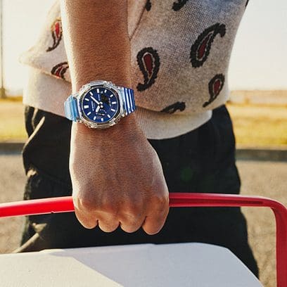 RELOJ ANÁLOGO DIGITAL PARA HOMBRE CASIO G-SHOCK GA-2100HC-2ADR - AZUL