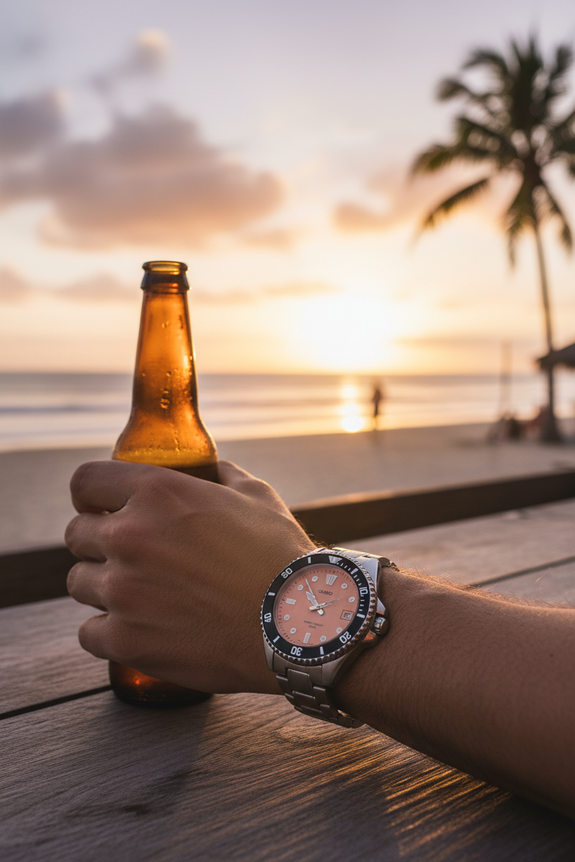 Lifestyle - Costero relajado bar de playa al atardecer