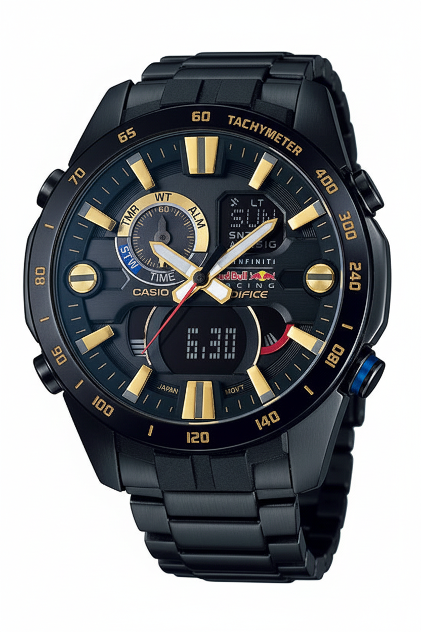 Casio Edifice ERA-201RBK-1ADR - fondo blanco limpio