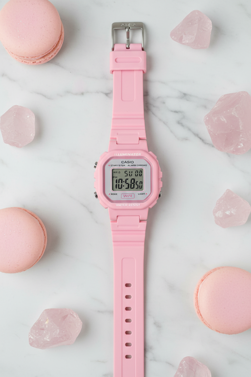 Casio LA-20WH-4A1DF - mármol macarons dulce