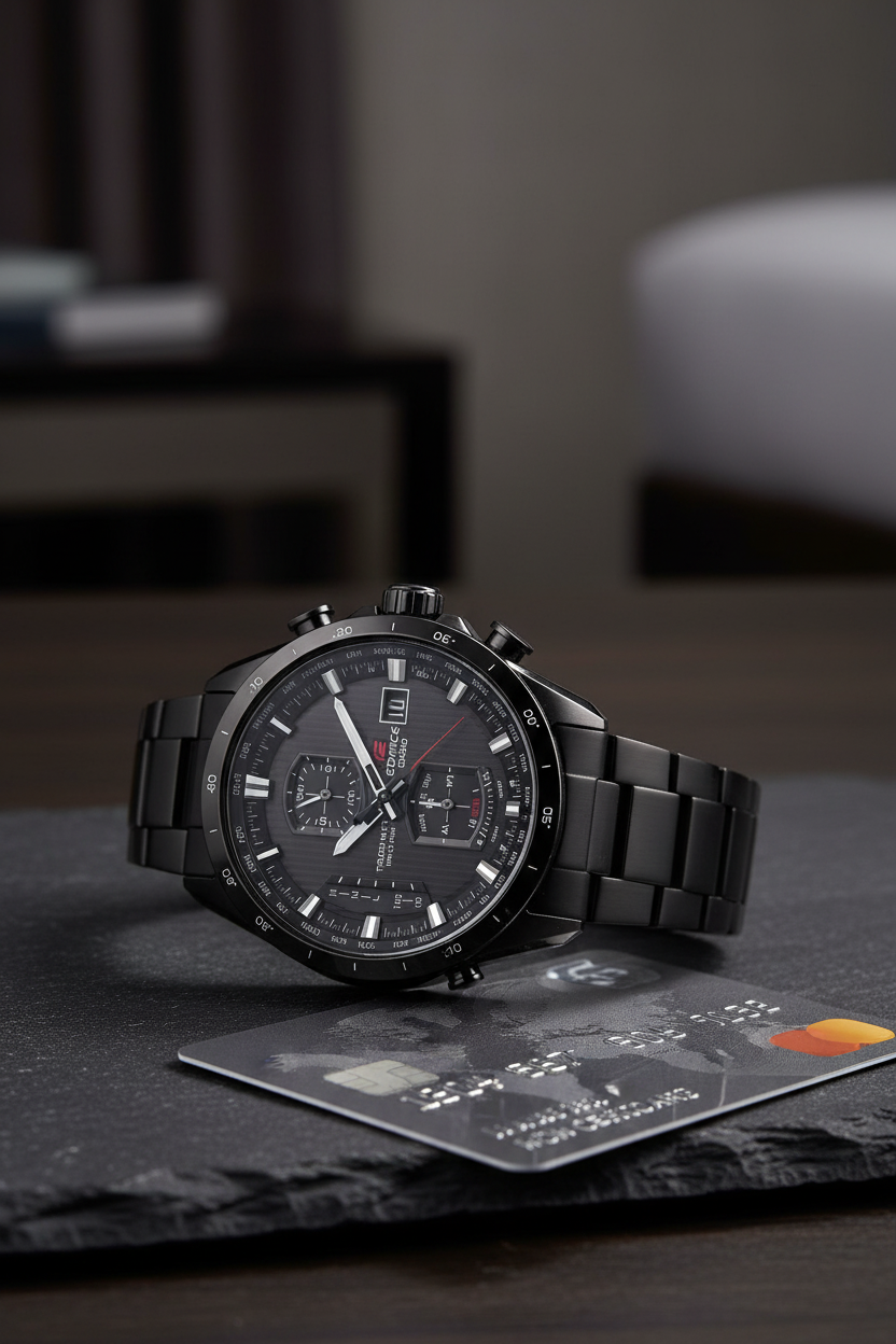 EQW-A1110DC-1ADR RELOJ PARA HOMBRE CASIO EDIFICE - NEGRO