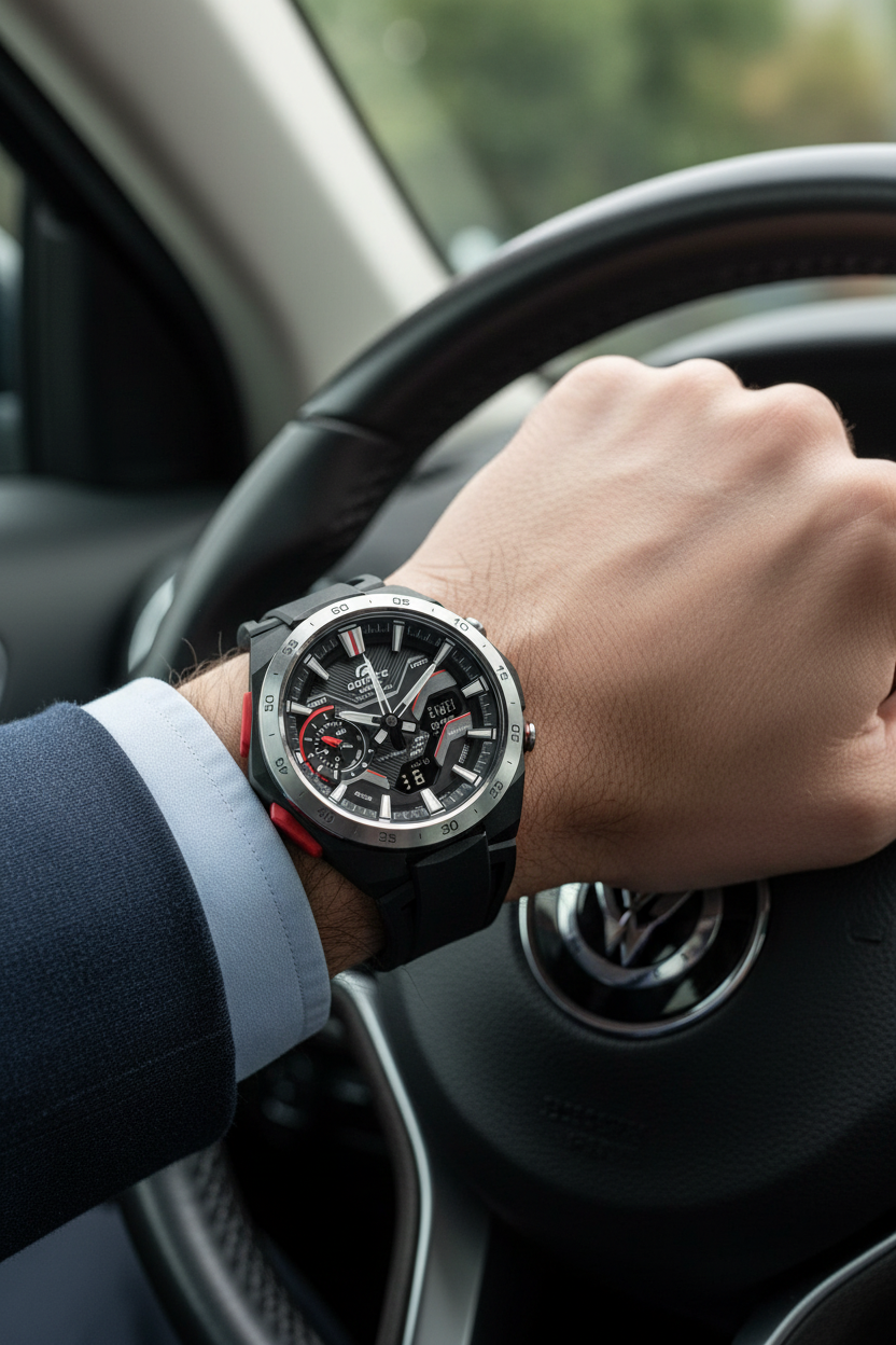 Casio Edifice ECB-2200P-1ADF lifestyle - auto lujo