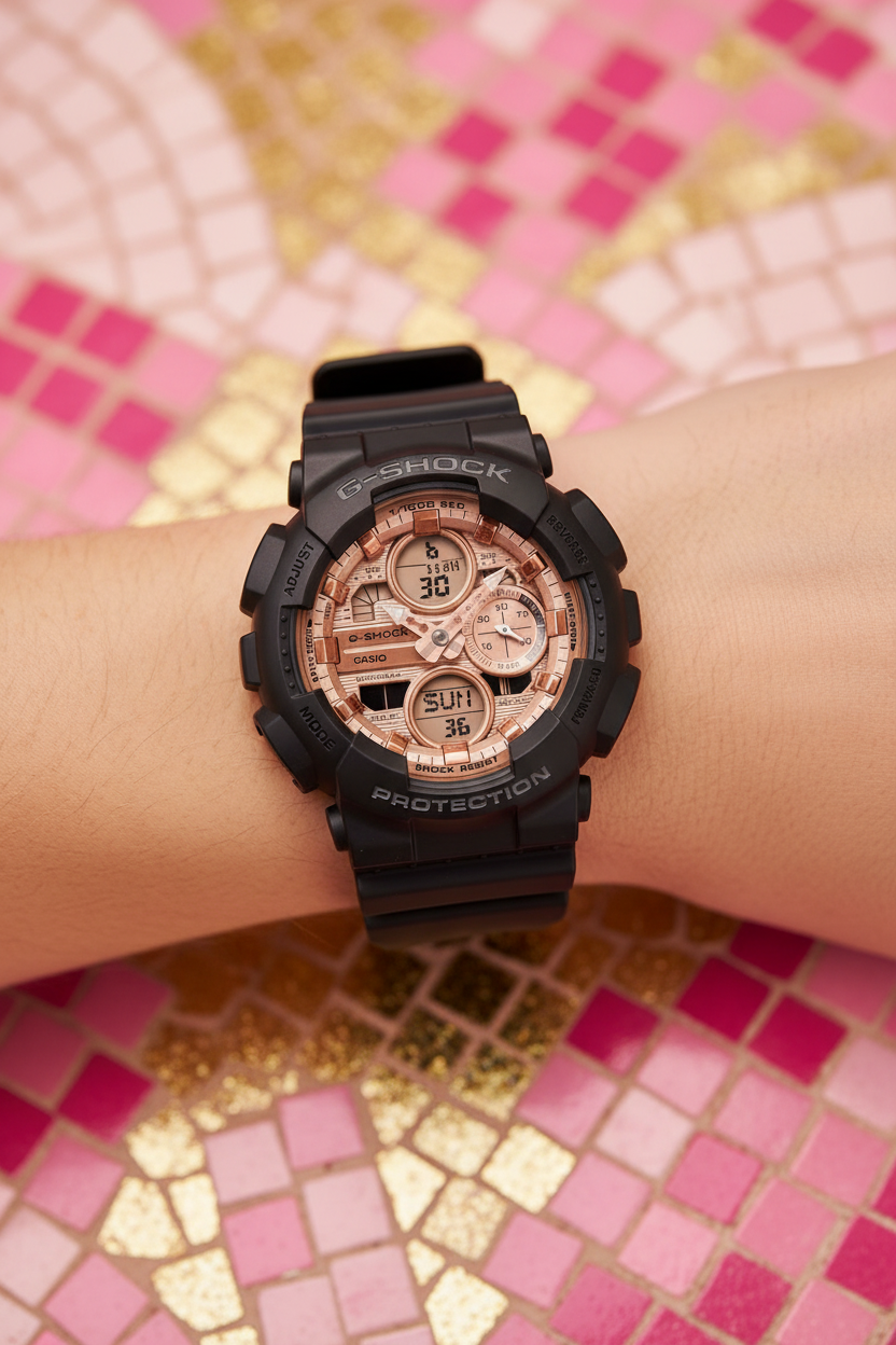 RELOJ CASIO G-SHOCK GMA-S140PG-1ADR - NEGRO