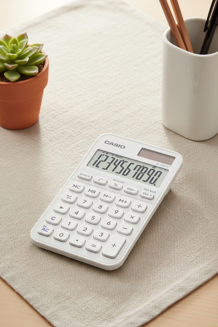 CALCULADORA CASIO - MI ESTILO SL-310YC-WE-W-DP