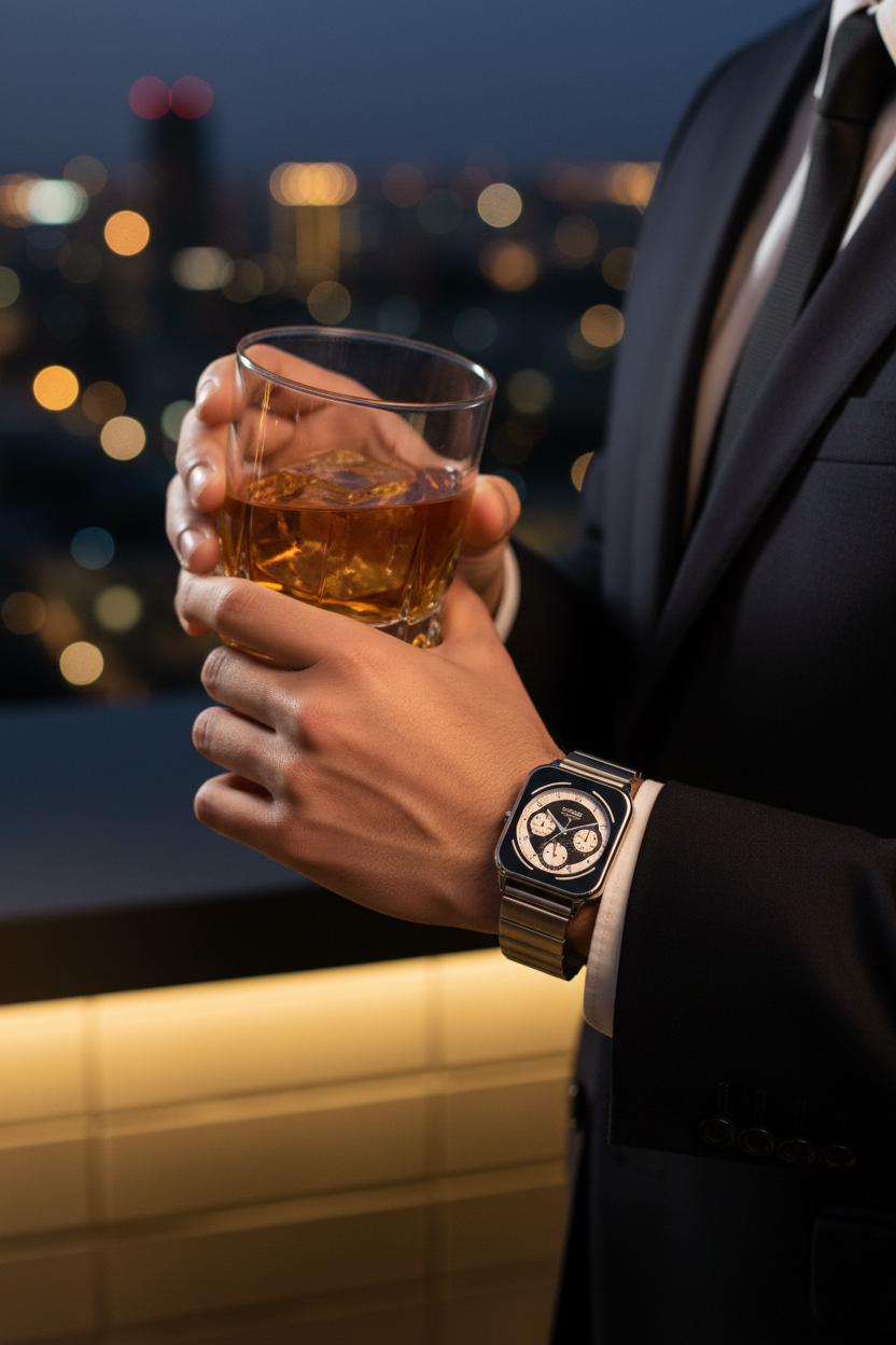 Lifestyle - Sofisticado rooftop bar nocturno