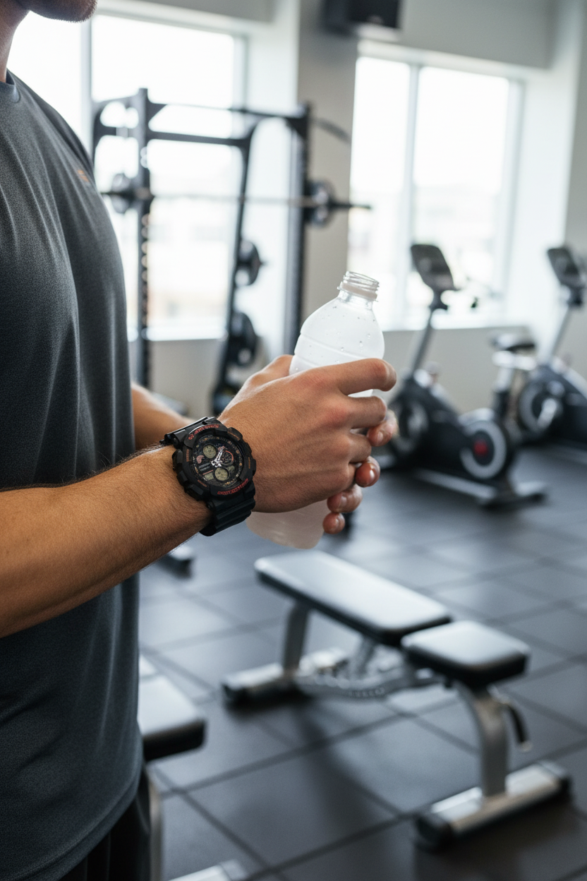 Casio G-Shock GA-140-1A4DR lifestyle - gimnasio activo