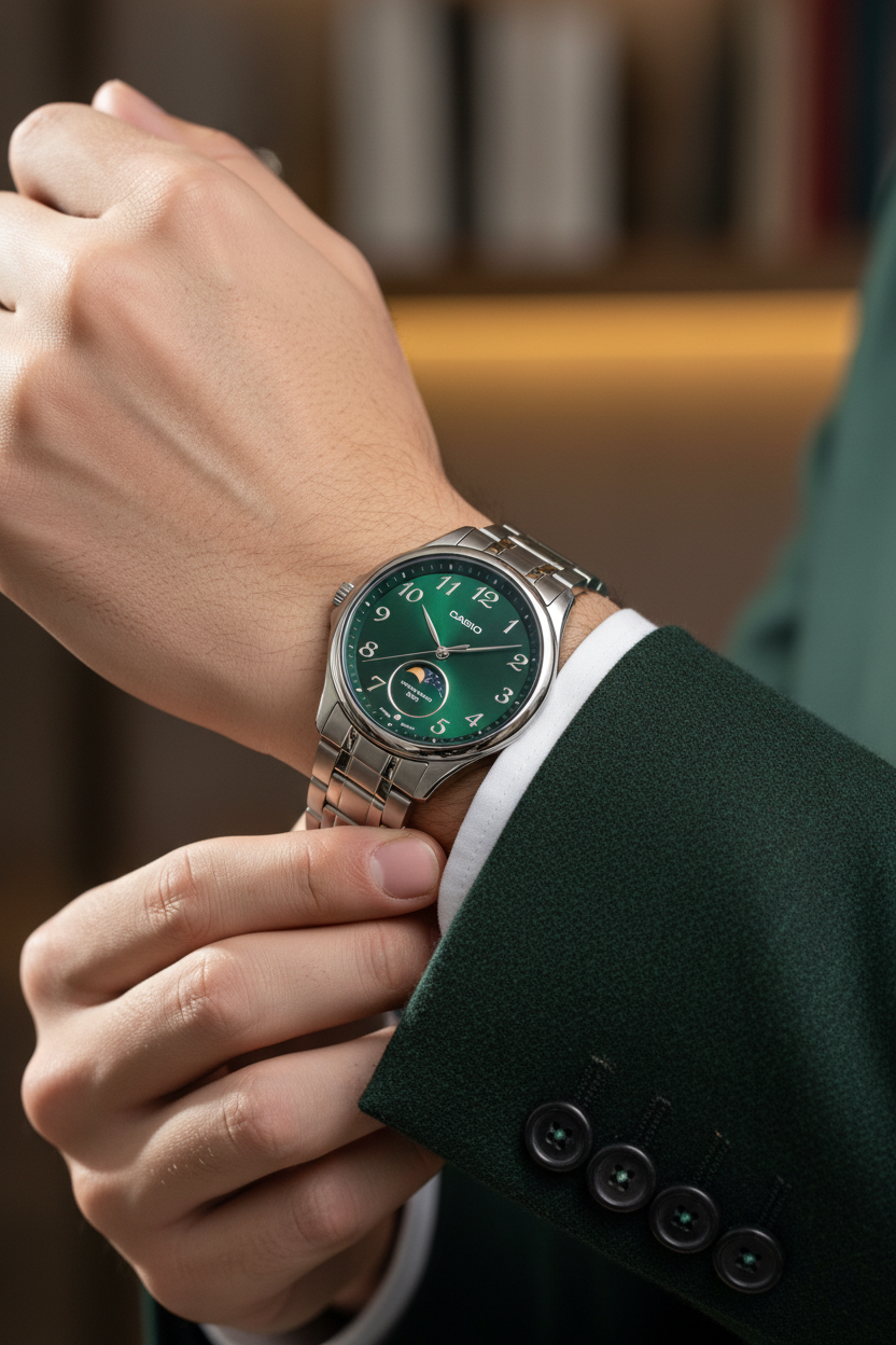 RELOJ PARA HOMBRE CASIO MTP-M110D-3AVDF - VERDE