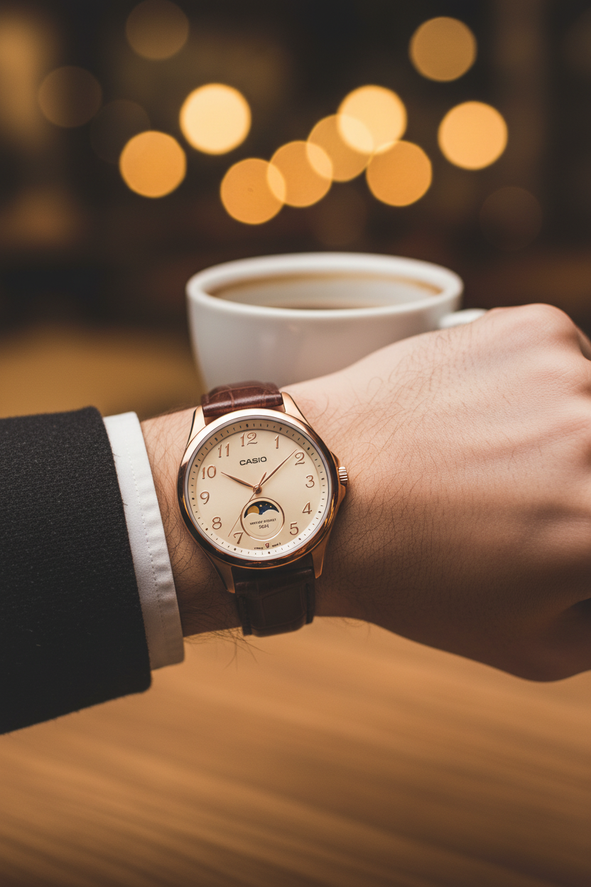 RELOJ PARA HOMBRE CASIO MTP-M110RL-5AVDF - CAFÉ