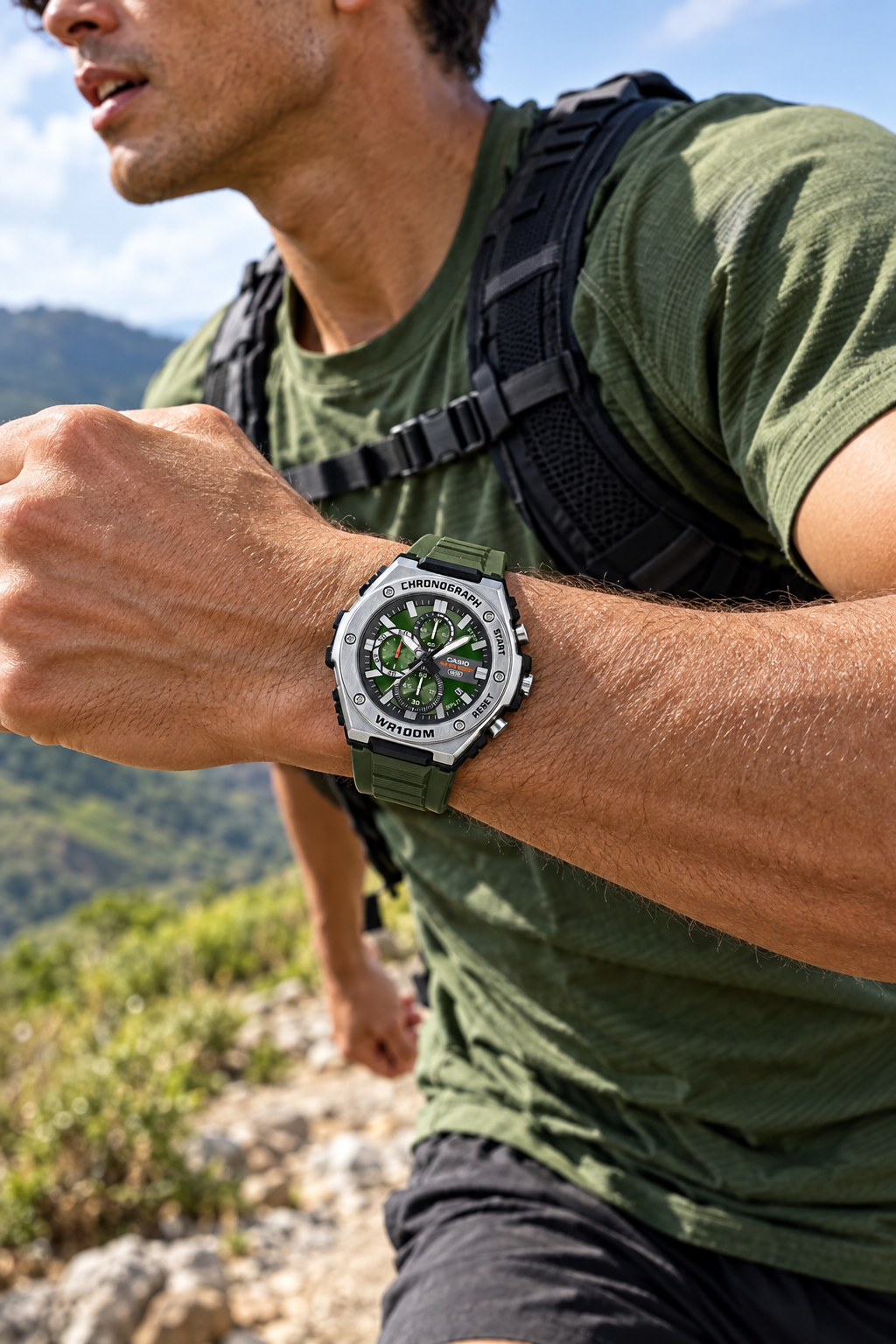 RELOJ PARA HOMBRE CASIO MWA-300H-3AVDF -VERDE