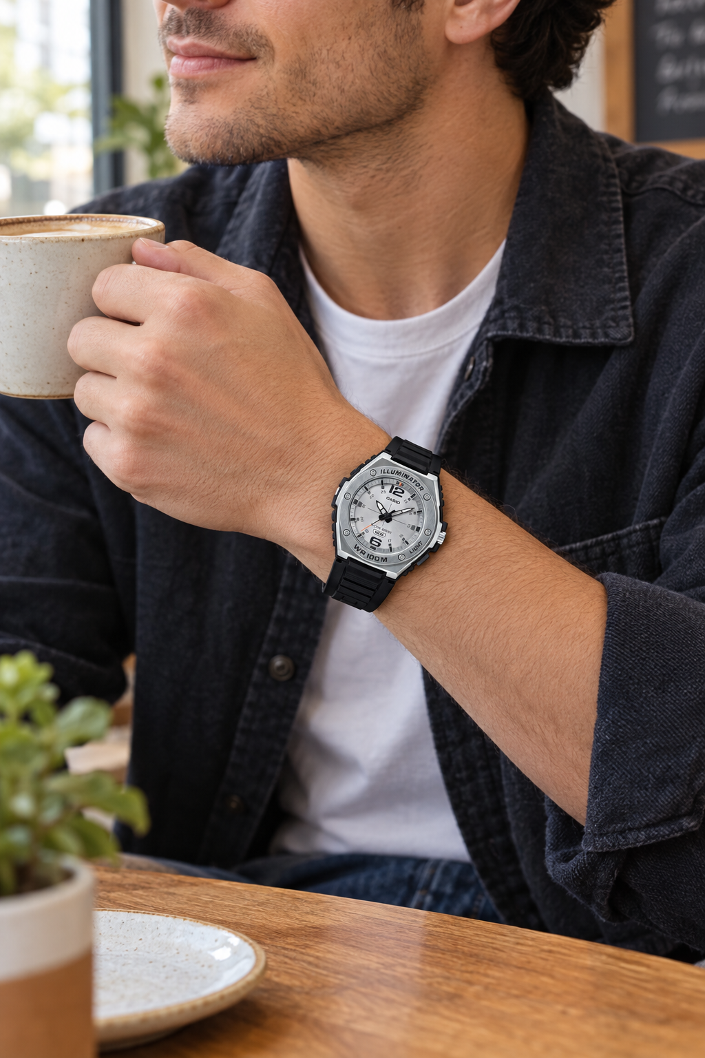 RELOJ PARA HOMBRE CASIO MWA-100H-7AVDF -BLANCO
