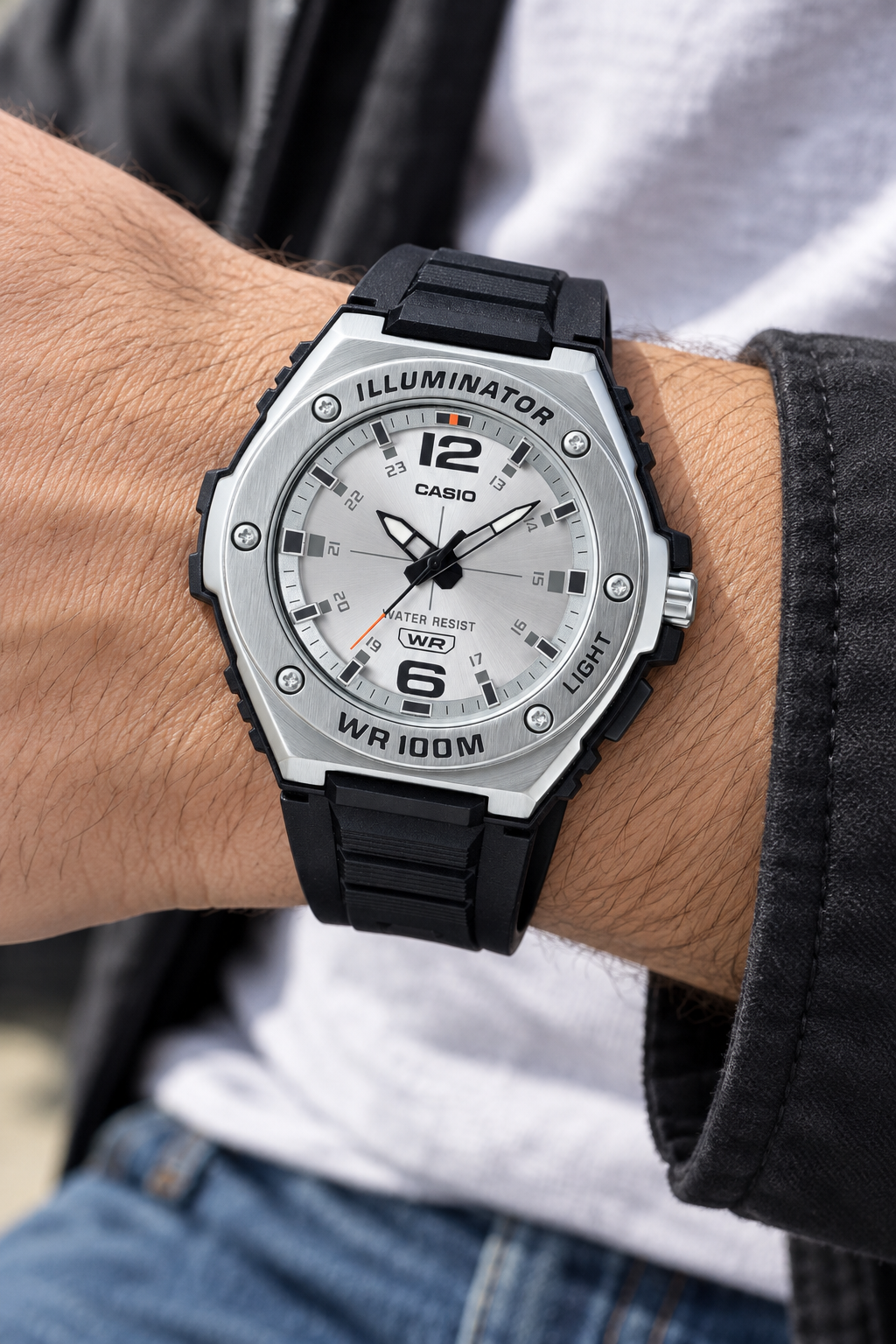 RELOJ PARA HOMBRE CASIO MWA-100H-7AVDF -BLANCO