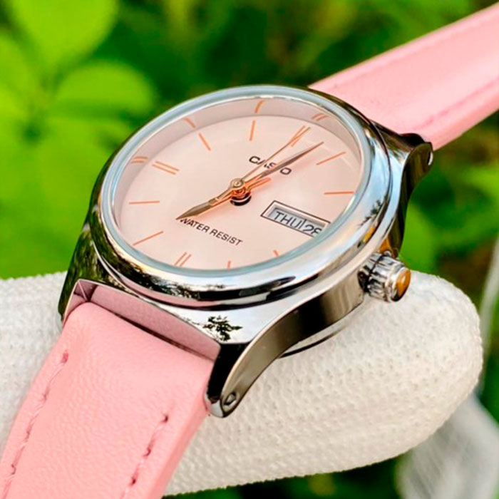 RELOJ PARA MUJER CASIO LTP-V006L-4BUDF -ROSADO