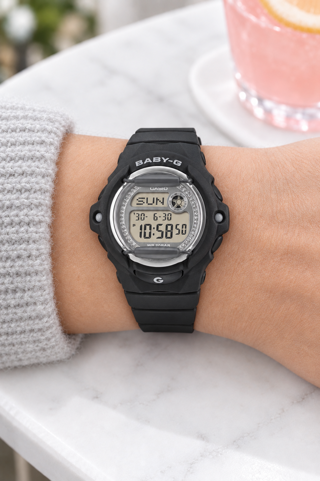 BG-169KB-1DR RELOJ PARA MUJER CASIO BABY-G - NEGRO