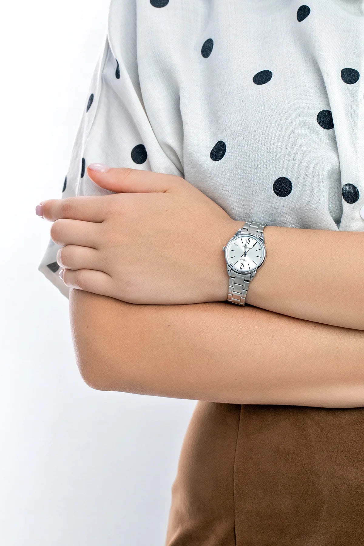 RELOJ PARA MUJER CASIO LTP-V005D-7BUDF -BLANCO