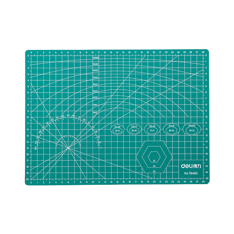 Tapete de corte para escritorio DELI Verde x1 unds