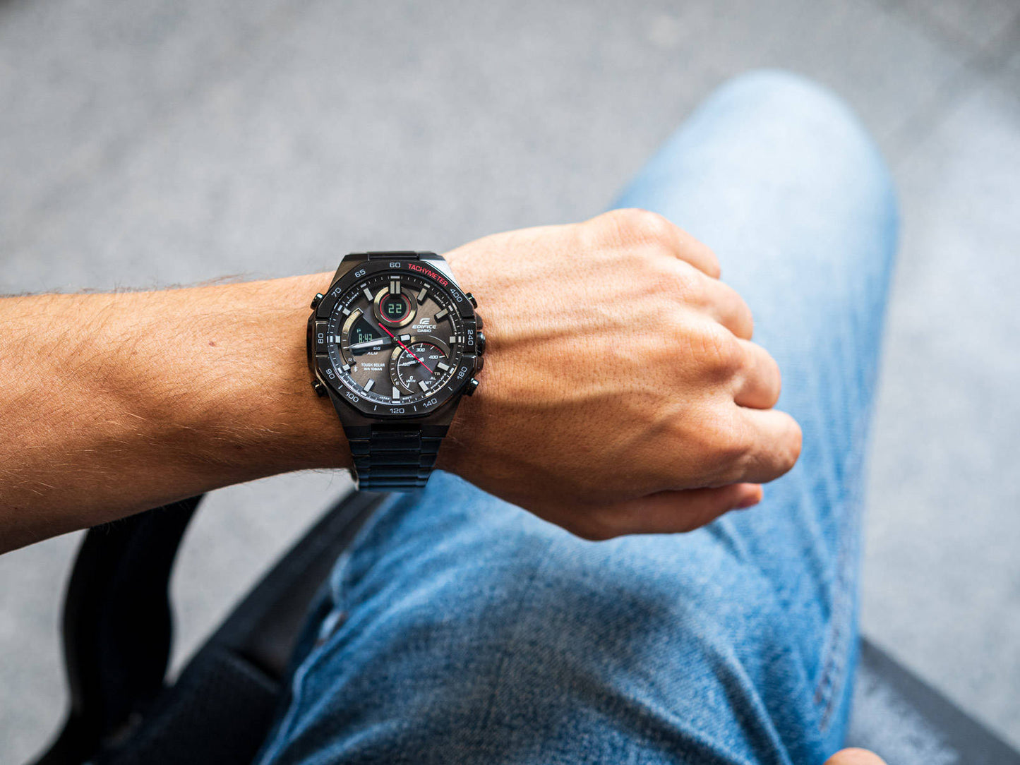 RELOJ ANALÓGICO-DIGITAL PARA HOMBRE CASIO EDIFICE ECB-950DC-1ADF - NEGRO