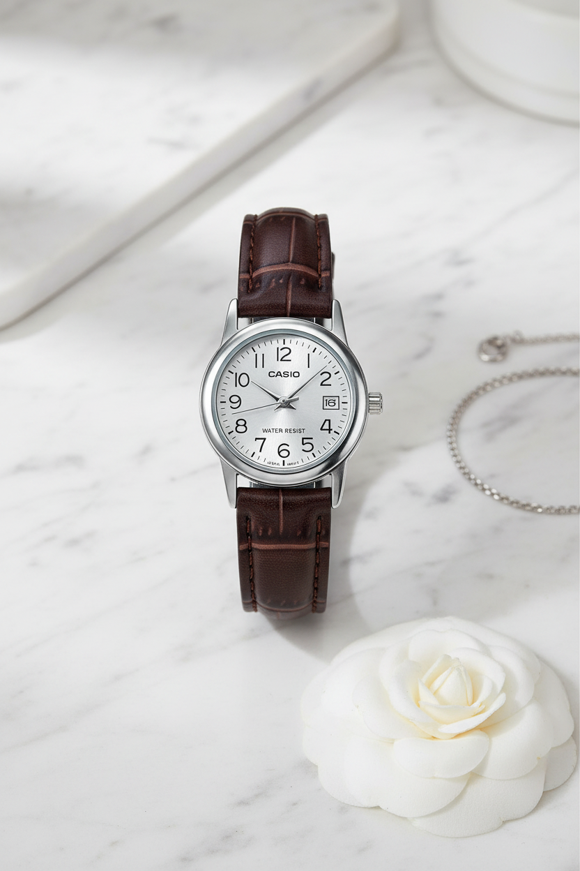 RELOJ PARA MUJER CASIO LTP-V002L-7B2UDF -BLANCO