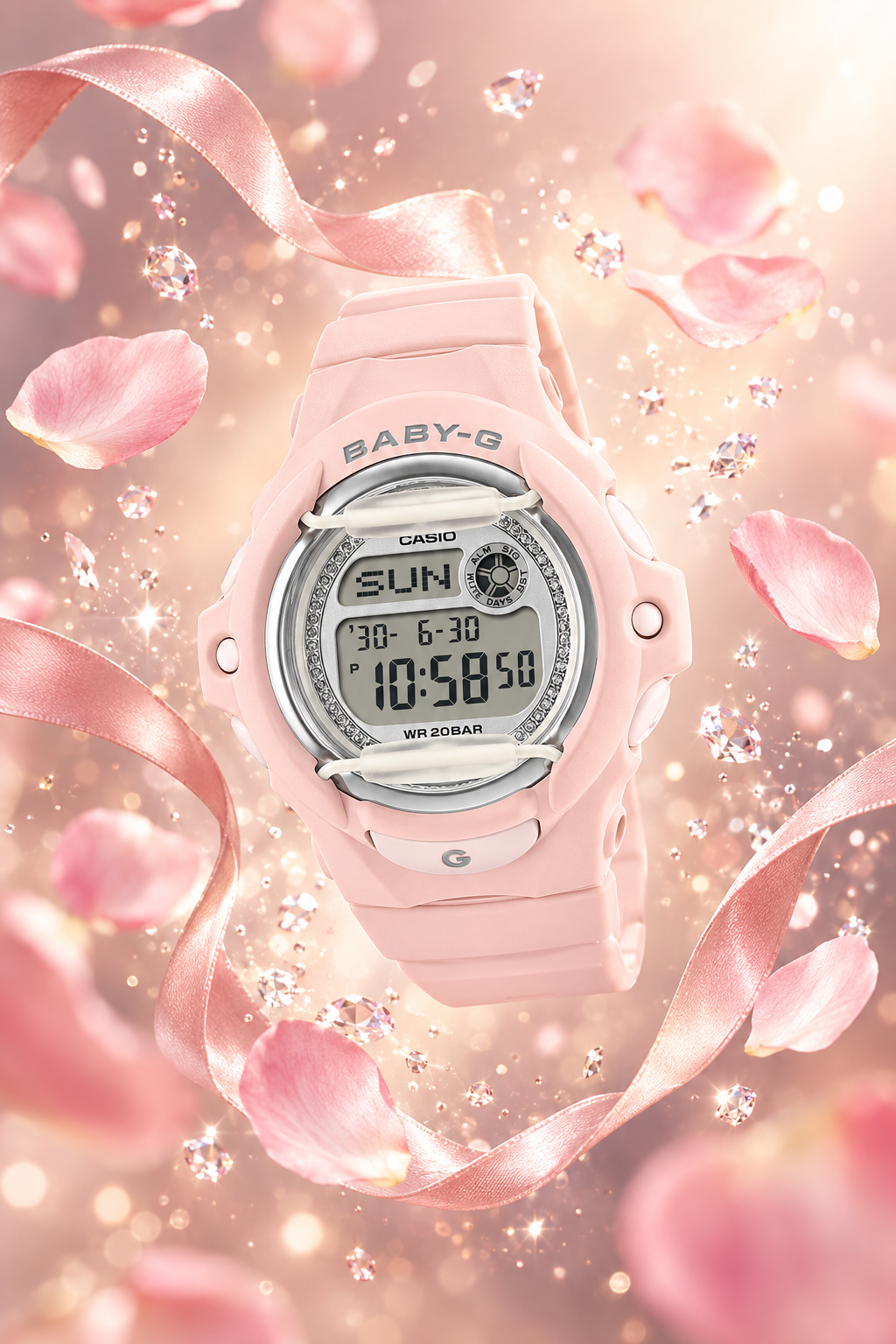 BG-169KB-4DR RELOJ PARA MUJER CASIO BABY-G - ROSADO